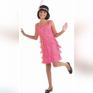 Forum Novelties Girl's Little Miss Flapper Costume Size L 12/14